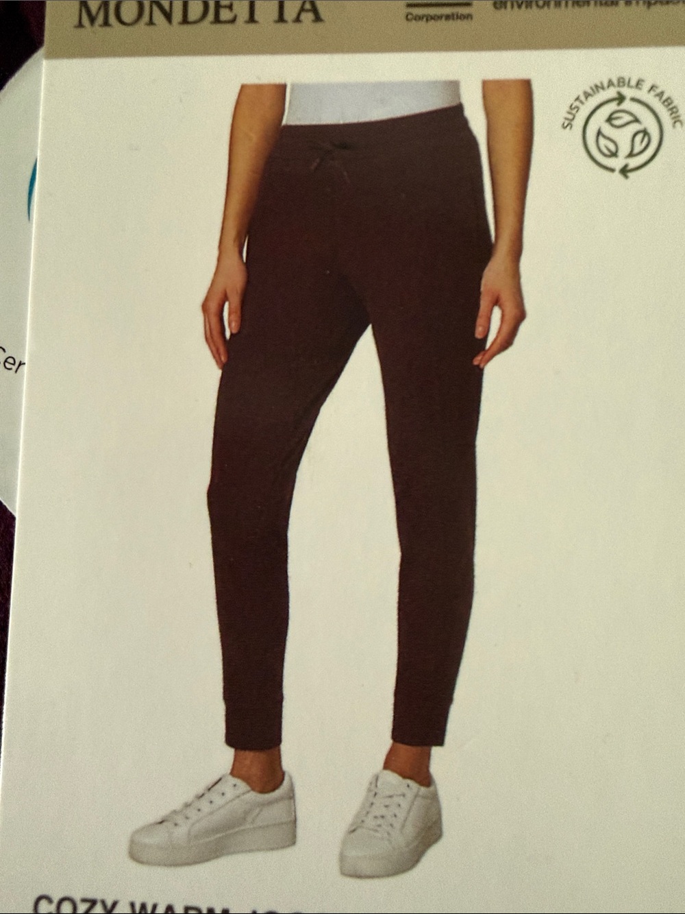 Mondetta Dark Brown Tapered Jogger Pants